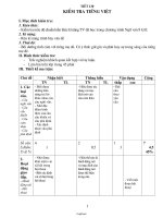 Giáo án môn Ngữ văn khối 8 tiết 130: Kiểm tra tiếng việt