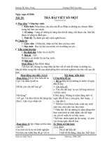 Giáo án Ngữ văn 8 - Tiết 20: Trả bài viết số một - Năm học 2006-2007 - Dương Thị Thảo Trang