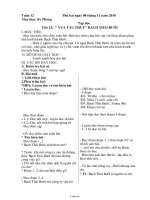 Giáo án Lớp 4 - Tuần 12 - Năm học 2010-2011