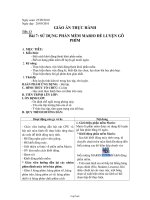 Giáo án Tin học 6 Bài 7: Sử dụng phần mềm mario để luyện gõ phím