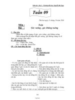 Giáo án Lớp 3 Tuần 9 - Trường TH Nguyễn Bá Ngọc