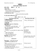 Thiết kế bài dạy lớp 1 - Tuần 5 năm học 2012