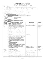 Giáo án môn Tiếng Anh 11 - Unit: 5 Lesson: Competitions - Period: 36 Preparation