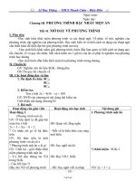 Giáo án Đại số 8 - Chương III: Phương trình bậc nhất một ẩn