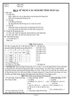 Giáo án Tin học khối 7 tiết 18: Sử dụng các hàm để tính toán (tt)
