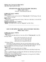 Đề kiểm tra học kì II môn: Ngữ văn 9 - Trường THCS Long Tuyền