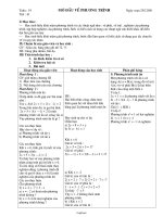 Giáo án Đại số 8 - Chương 3: Phương trình bậc nhất một ẩn - GV: Nguyễn Phong