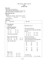 Giáo án môn Toán lớp 3 - Tiết 60: Luyện tập