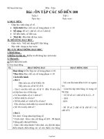 Kế hoạch bài học Lớp 2 - Môn Toán - Tuần 1 đến 9