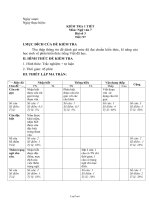 Kiểm tra 1 tiết môn: Ngữ văn 7 bài số 3 tiết: 97