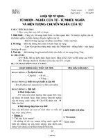 Giáo án môn Ngữ văn 6 - Tuần thứ 7