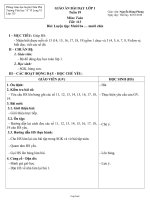 Giáo án môn Toán - Tiết: 113 - Bài: Luyện tập: Mười ba … mười chín