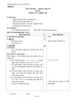 Thiết kế bài dạy lớp 2 - Tuần 19 - Trường tiểu học Chuyên Mĩ