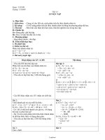 Giáo án môn Đại số 8 tiết 13: Luyện tập