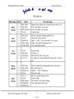 Giáo án Lớp 3 Tuần 8 - Trường tiểu học Ea Bá