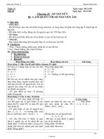 Giáo án Lớp 6 - Môn Toán - Tuần 14 - Tiết 40 - Bài 1: Làm quen với số nguyên âm