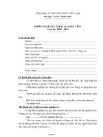 Phiếu đánh giá xếp loại giáo viên