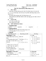 Giáo án Số học 6 - Tiết 14: Chia hai lũy thừa cùng cơ số - Năm học 2009-2010 - Hoàng Đình Mạnh