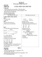 Giáo án Vật lí lớp 8 - Tiết 21: Câu hỏi và bài tập tổng kết chương I