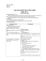 Giáo án Ngữ văn 8 Tuần 19 - Tiết 74: Trả bài kiểm tra tổng hợp học kỳ I