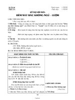 Giáo án môn Ngữ văn 6 - Tiết 27: Bổ trợ kiến thức: Đêm nay Bác không ngủ – Lượm