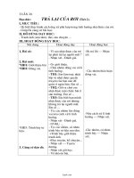 Giáo án Đạo đức lớp 2 - Tuần 20: Trả lại của rơi (tiết 2)