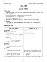 Giáo án Toán tuần 16 - Trường Tiểu học Phong Thạnh A