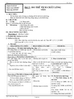 Giáo án lớp 6 Vật lí - Tuần 3 - Tiết 3 - Bài 3 : Đo thể tích chất lỏng