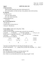 Giáo án Công nghệ 6 - Tiết 35-36: Kiểm tra học kì I - Năm học 2009-2010