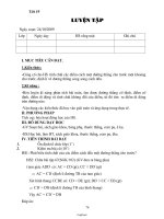 Giáo án Hình học Lớp 8 - Tiết 19: Luyện tập - Năm học 2010-2011