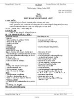 Giáo án lớp 3 Tuần học 25 - Trường Tiểu học Trần Quốc Toản