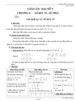 Giáo án môn Đại số lớp 7 - Tiết 1: Tập hợp Q các số hữu tỉ