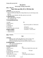 Giáo án Lớp 2 - Tuần 9 - Năm học 2010-2011 - Tòng Văn Thích