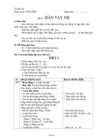 Giáo án môn học Tập đọc 1 - Bài 4: Bàn tay mẹ