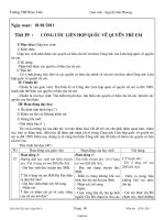 Giáo án lớp 6 môn học Giáo dục công dân - Tiết 19 : Công ước liên hợp quốc về quyền trẻ em
