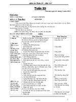 Thiết kế bài dạy lớp 1 - Trường Tiểu học Quang Trung - Tuần 29