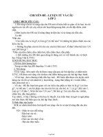 Chuyên đề Luyện từ & câu lớp 2