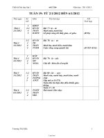 Giáo án Lớp 1 - Tuần 19 - GV: Trương Thị Hiền