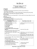 Giáo án lớp 3 - Tuần 13 - Nguyễn Thị Quế - Trường Tiểu học Dạ Trạch