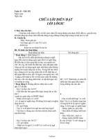 Giáo án Ngữ văn 8 Tuần 33 - Tiết 129: Chữa lỗi diễn đạt lỗi lôgic