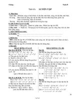 Giáo án môn Toán lớp 7 - Học kì II - Tiết 63, 64