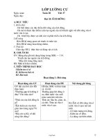 Giáo án Sinh học 7 kì 2