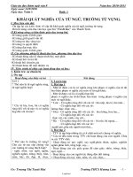 Giáo án dạy thêm Ngữ văn 8 - Trường THCS Hương Lâm