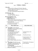 Giáo án lớp 1 môn học Chính tả - Bài 2: Tặng cháu