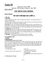 Thiết bài học khối lớp 4 - Tuần dạy 18 năm 2009