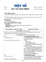 Giáo án lớp 6 môn học Giáo dục công dân - Tuần 1 - Tiết 1: Một số quy tắc giao thông