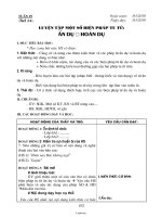 Giáo án môn Ngữ văn 6 - Tiết 28: Luyện tập một số biện pháp tu từ: Ẩn dụ – hoán dụ