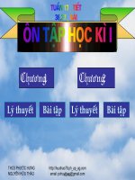 Bài giảng Đại số 8 tuần 17, tiết 36, 37: Ôn tập học kì I