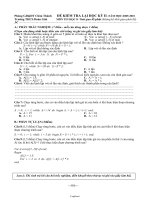 Đề kiểm tra lại học kỳ II năm học 2009-2010 môn Tin học 8 - Trường THCS Đoàn Giỏi