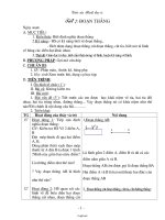 Giáo án môn Hình học 6 - Tiết 7: Đoạn thẳng